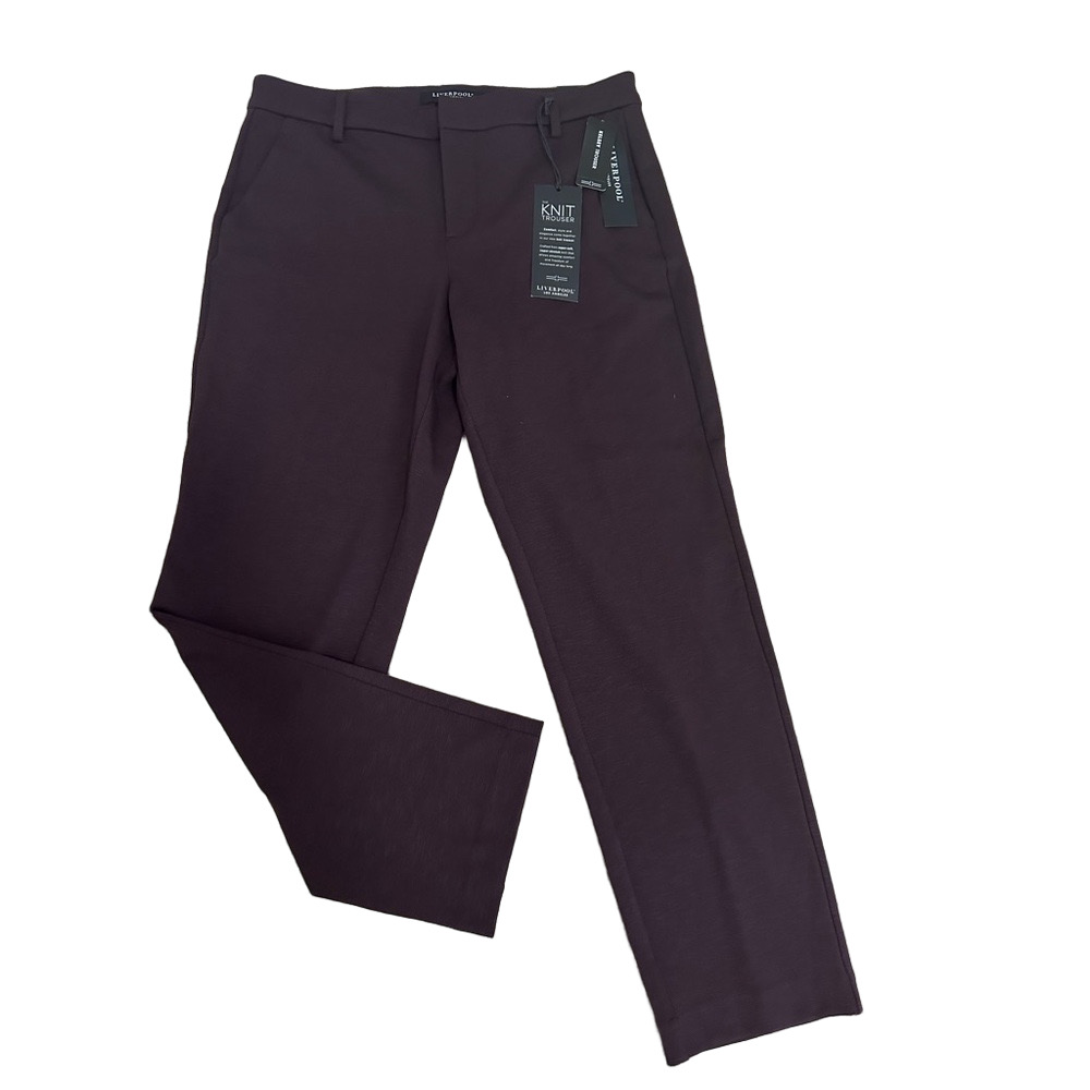 Liverpool Knit Kelsey Trouser - Deep Purple NWT
